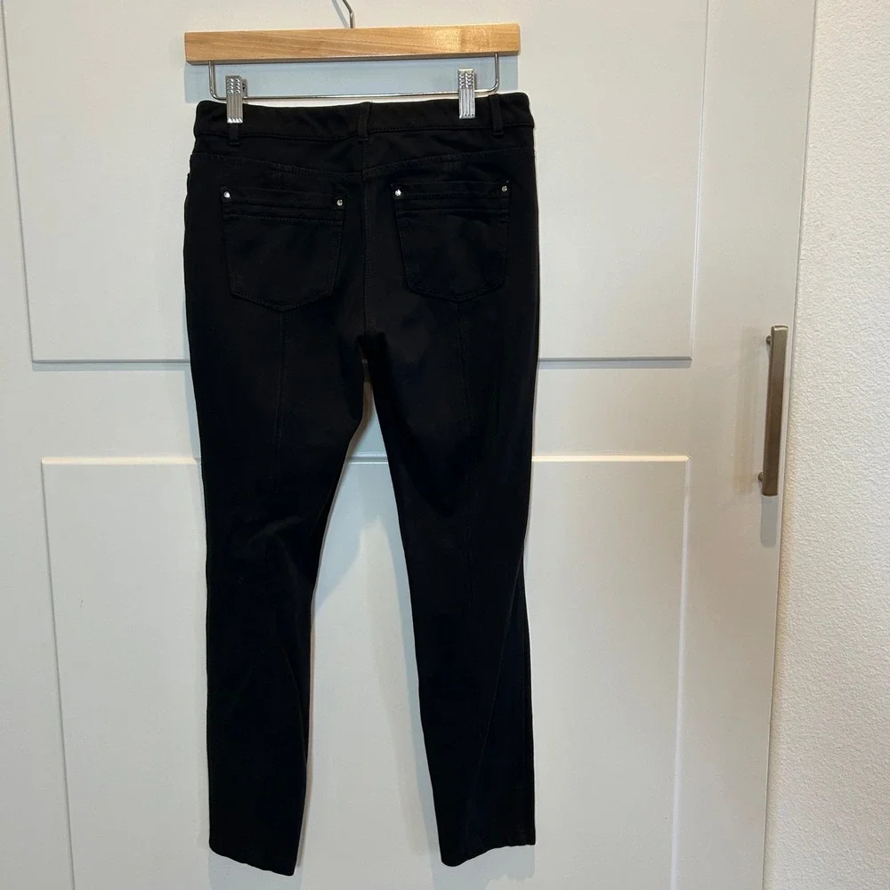 White House Black Market Skinny Leg Pants Black Size 4R Women's‎